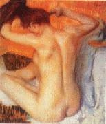 Edgar Degas Woman Combing her Hair_d oil painting